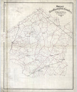1867 Map of Sussex and Southampton County Virginia