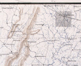 1869 Map of Gettysburg PA and Appomattox Virginia