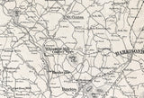 1875 Map of Rockingham County Virginia Harrisonburg Family Names Genealogy