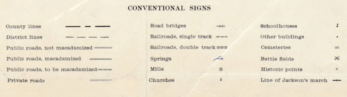 1914 Map of Fauquier County Virginia