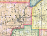 1865 Farm Line Map of Shelby County Ohio