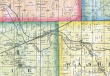 1865 Farm Line Map of Shelby County Ohio