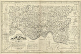 1847 Farm Line Map of Hamilton County Ohio