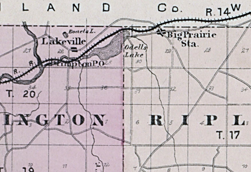 1875 Map of Holmes County Ohio
