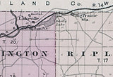 1875 Map of Holmes County Ohio