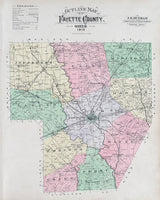 1913 Map of Fayette County Ohio