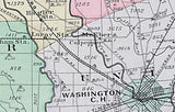 1913 Map of Fayette County Ohio