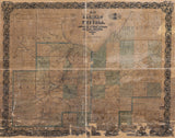 1858 Map of Saginaw & Tuscola County Michigan