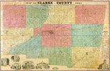 1859 Farm Line Map of Clark County Ohio