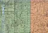 1894 Farm Line Map of Champaign County Ohio Urbana City