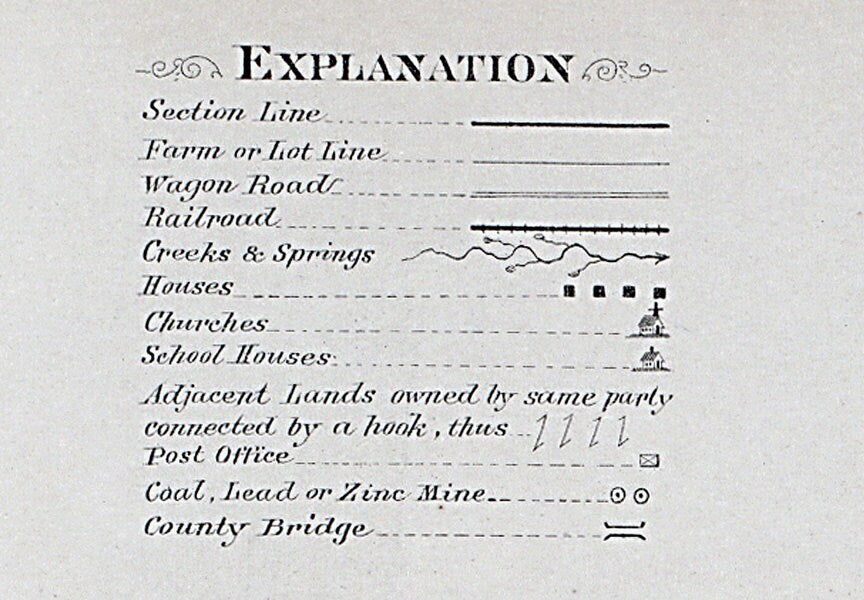 1913 Map of Fayette County Ohio