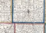 1852 Farm Line Map of Marion County Ohio