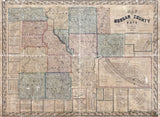 1854 Farm Line Map of Morgan County Ohio Windsor