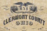 1857 Farm Line Map of Clermont County Ohio