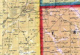 1857 Farm Line Map of Morrow County Ohio Mt Gilead