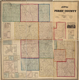 1859 Farm Line Map of Perry County Ohio