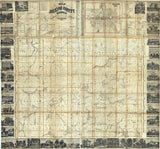 1858 Farm Line Map of Jackson County Michigan