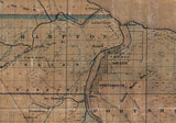 1858 Map of Saginaw & Tuscola County Michigan