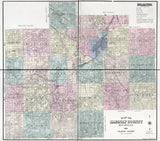 1890 Farm Line Map of Saginaw County Michigan