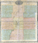 1855 Farm Line Map of Marion County Indiana Indianapolis