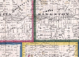 1860 Farm Line Map of De Kalb County Illinois