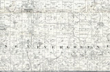 1875 Farm Line Map of Montcalm County Michigan Greenville Research Map