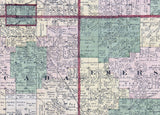 1876 Map of Gratiot County Michigan