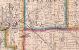 1866 Farm Line Map of LaPorte County Indiana