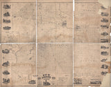 1866 Farm Line Map of St Joseph County Indiana South Bend Lowell