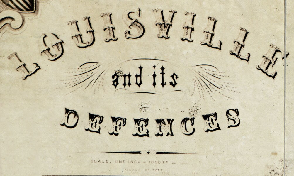 1865 Map of Louisville Kentucky