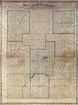 1866 Farm Line Map of Rush County Indiana