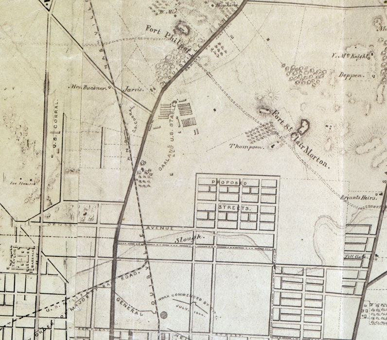 1865 Map of Louisville Kentucky