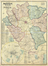 1876 Map of Madison County Kentucky Richmond