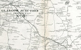 1879 Map of Barren county Kentucky Glasgow