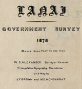 1900 Map of Lanai Hawaii