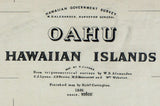 1881 Map of Oahu Hawaiian Islands