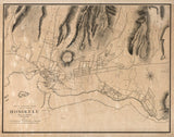 1887 Map of Honolulu Hawaii
