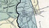 1900 Map of Dorchester County South Carolina Family Names