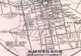 1897 Map of Anderson County South Carolina Family Names