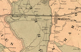 1882 Map of Marion County South Carolina Family Names