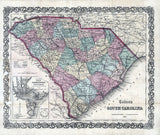 1865 Map of South Carolina