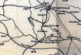 1825 Map of Union County South Carolina Historical Names