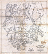 1825 Map of Colleton District (County) South Carolina