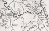 1820 Map of Newberry County South Carolina