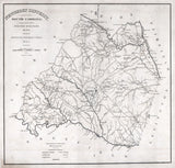 1820 Map of Newberry County South Carolina