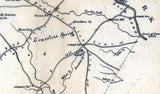 1820 Map of Spartanburgh District (County) South Carolina