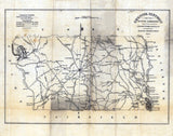 1825 Map of Chester County South Carolina Family Names