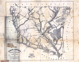 1825 Map of Horry District (County) South Carolina