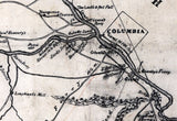 1825 Map of Lexington County South Carolina