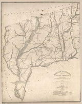 1825 Map of Marion County South Carolina Genealogy History